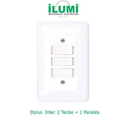 CONJUNTO 2 INTERRUP´TOR SIMPLES + 1 PARALELO BRANC... - Comercial Leal