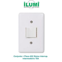 Conjunto 1 Interruptor Intermediário Stylus Ilumi ... - Comercial Leal