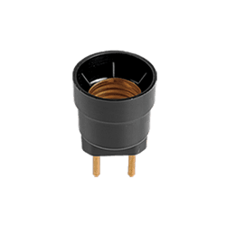 PINO PORTA LAMPADA SOQUETE E27 PRETO ILUMI - 04647 - Comercial Leal