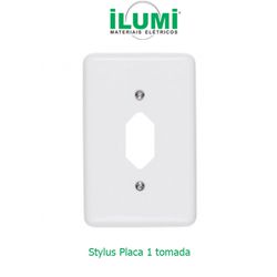 PLACA 4X2 PARA 1 TOMADA BR STYLUS - 05254 - Comercial Leal