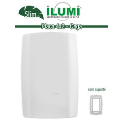 PLACA COM SUPORTE 4X2 CEGA SLIM - 06407 - Comercial Leal