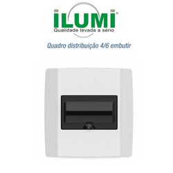QUADRO DE DISJUNTORES 6DIN EMBUTIR FUMÊ ILUMI - 05... - Comercial Leal
