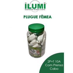 PLUGUE FÊMEA COM PRENSA CABO 2P+T 20A BRANCO POTE ... - Comercial Leal