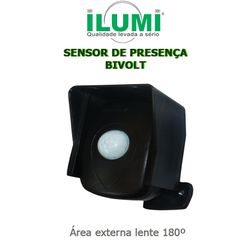 SENSOR DE PRESENÇA SOBREPOR EXT BIVOLT ILUMI - 06... - Comercial Leal