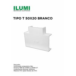 TIPO T BR 50X20 ILUMI - 10093 - Comercial Leal