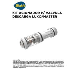 KIT ACIONADOR PARA VALVULA DESCARGA LUXO/MASTER BL... - Comercial Leal