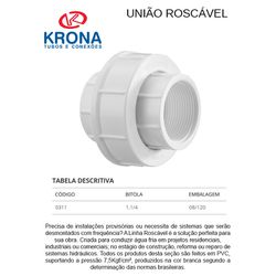 União Roscável 1.1/4