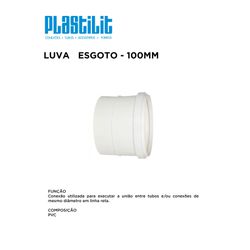 LUVA ESG 100 PLASTILIT - 10312 - Comercial Leal
