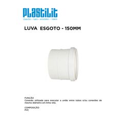 LUVA ESG 150 PLASTILIT - 10313 - Comercial Leal