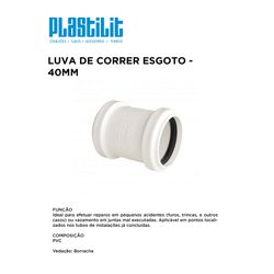LUVA DE CORRER ESG 40 PLASTILIT - 10314 - Comercial Leal