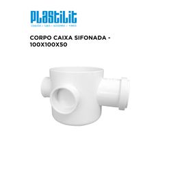CORPO CAIXA SIFONADA 100X100X50 PLASTILIT - 10370 - Comercial Leal