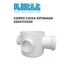 Caixa Sifonada Quadrada 250X172X50 PLASTILIT - 117... - Comercial Leal