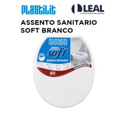 Assento Sanitário Soft Close BRANCO PLASTILIT - 12... - Comercial Leal