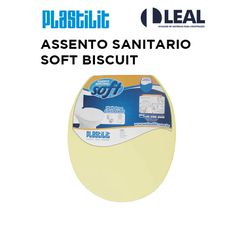 Assento Sanitário Soft Close BISCUIT PLASTILIT - 1... - Comercial Leal