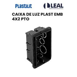 Caixa de Luz Polipropileno 4X2 - 13858 - Comercial Leal