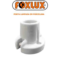 PORTA LAMPADA PORCELANA E14 COM BASE FOXLUX - 06... - Comercial Leal