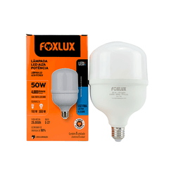 LÂMPADA LED BULBO ALTA POTÊNCIA BIVOLT 50W 6500K E... - Comercial Leal