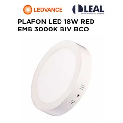 PLAFON LED 18W RED EMB 3000K BIV BCO BELLALUX - 12... - Comercial Leal