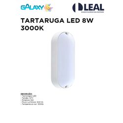 Luminária Tartaruga LED 8W 3000K GALAXY - 11301 - Comercial Leal