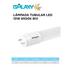 Lâmpada led tubular Galaxy 10W 6500K (Cert. Inmetr... - Comercial Leal