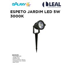 ESPETO JARDIM LED 5W 3000K GALAXY - 12384 - Comercial Leal
