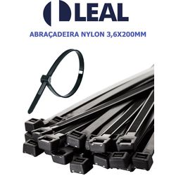 ABRAÇADEIRA NYLON 3.6X200MM PTO C/100 - 01042 - Comercial Leal