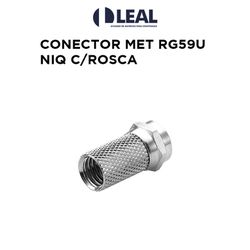 CONECTOR METÁLICO RG59U NIQUELADO COM ROSCA - 0782... - Comercial Leal