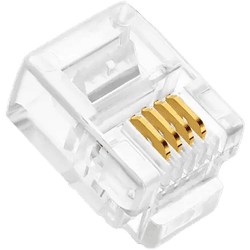 PLUG MODULAR RJ11 (6X4) - 11456 - Comercial Leal