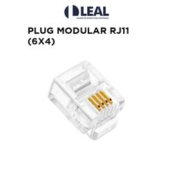 PLUG MODULAR RJ11 (6X4) - 11456 - Comercial Leal