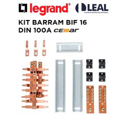 Barramento Bifásico Para 16 Disjuntores 100A Kit U... - Comercial Leal