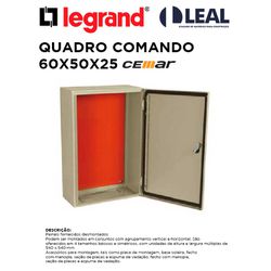 QUADRO DE COMANDO CHAPA DE AÇO 600X500X250MM SOBRE... - Comercial Leal
