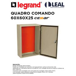 QUADRO DE COMANDO CHAPA DE AÇO 600X600X200MM SOBRE... - Comercial Leal
