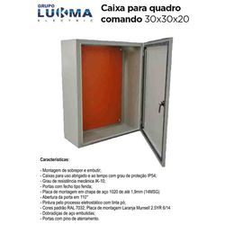 QUADRO COMANDO 30X30X20 LUKBOX - 05767 - Comercial Leal