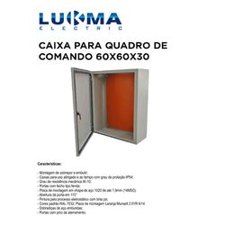 QUADRO COMANDO 60X60X30 LUKBOX - 10704 - Comercial Leal
