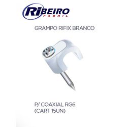 GRAMPO RIFIX P/ COAXIAL RG6 BCO (CART 15UN) (CABO ... - Comercial Leal