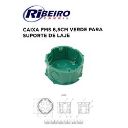 CAIXA FMS VD 6,5CM P/ SUPORTE DE LAJE RIBEIRO FABR... - Comercial Leal