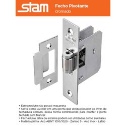 FECHO PIVOTANTE CR STAM - 08472 - Comercial Leal