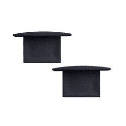 TAMPA PERFIL ALUMÍNIO 36MM PRETO EMBUTIR BLUMENAU ... - Comercial Leal