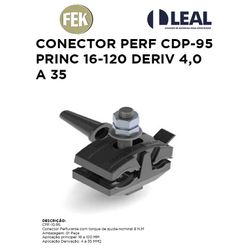 CONECTOR PERFURANTE CDP-95 PRINCIPAL 16-120 DERIVA... - Comercial Leal