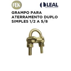 GRAMPO PARA ATERRAMENTO DUPLO SIMPLES 1/2 A 5/8 (G... - Comercial Leal