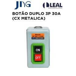 BOTÃO DUPLO TRIPOLAR 30A (CAIXA METÁLICA) JNG - 13... - Comercial Leal