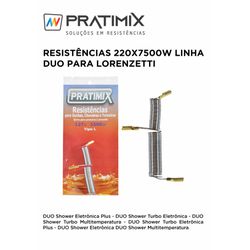 RESISTÊNCIA 220X7500W LINHA DUO PARA LORENZETTI PR... - Comercial Leal