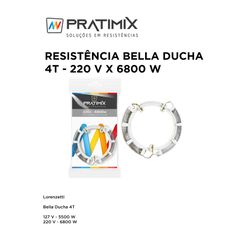 RESISTÊNCIA 220X6800W 4 TEMPERATURAS PARA BELLA DU... - Comercial Leal