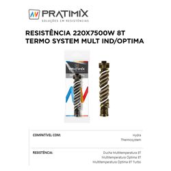 RESISTÊNCIA 220X7500W 8 TEMPERATURAS TERMO SYSTEM ... - Comercial Leal