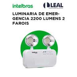 LUMINÁRIA DE EMERGÊNCIA 2200 LUMENS 2 FARÓIS INTEL... - Comercial Leal