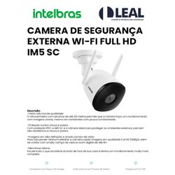 CÂMERA DE SEGURANÇA EXTERNA WI-FI FULL HD IM5 SC -... - Comercial Leal