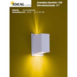 ARANDELA 917 BRANCO FOCO FINO PARA CIMA E NORMAL P... - Comercial Leal