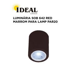 LUMINARIA SOBREPOR 642 REDONDO PRETO PAR20 IDEAL -... - Comercial Leal