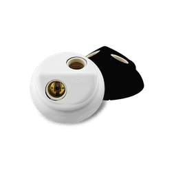 PLAFON BRANCO 2 LAMP C/ SOQ. PORC E-27 ILUMI - 046... - Comercial Leal