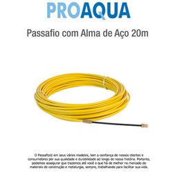 PASSAFIO COM ALMA DE AÇO 20M AMARELO PROF - 00438 - Comercial Leal